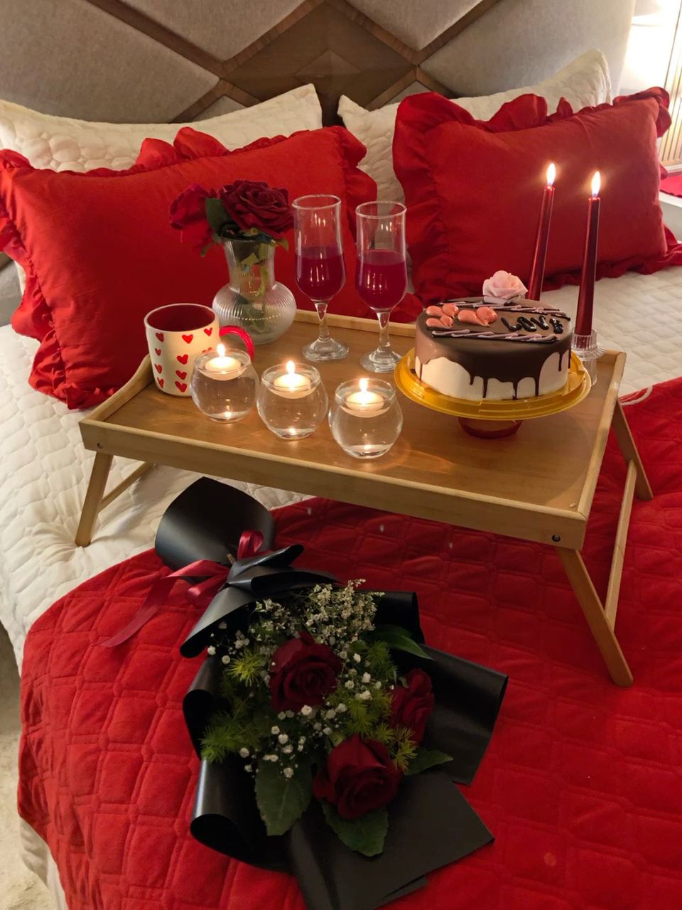TABLE DE LIT EN BOIS 🪵 Pliable