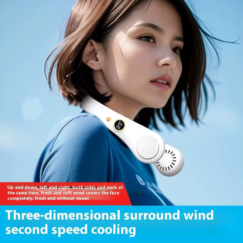 Ventilateur à cou avec Smart Watch — Fraîcheur